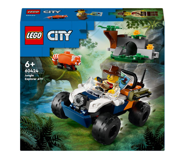 LEGO CITY 60424 Quad badacza dżungli z pandą czerwoną - 1248582 - zdjęcie